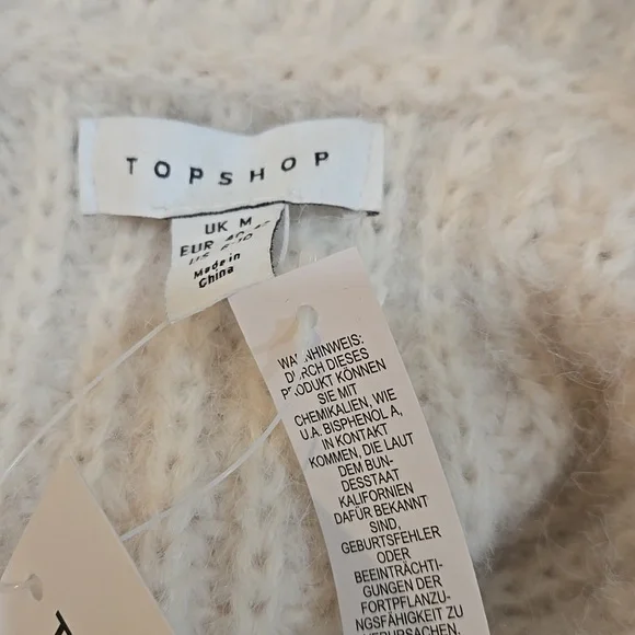 LAST CALL!!! NWT Topshop Cream Cardigan! - Picture 6 of 7